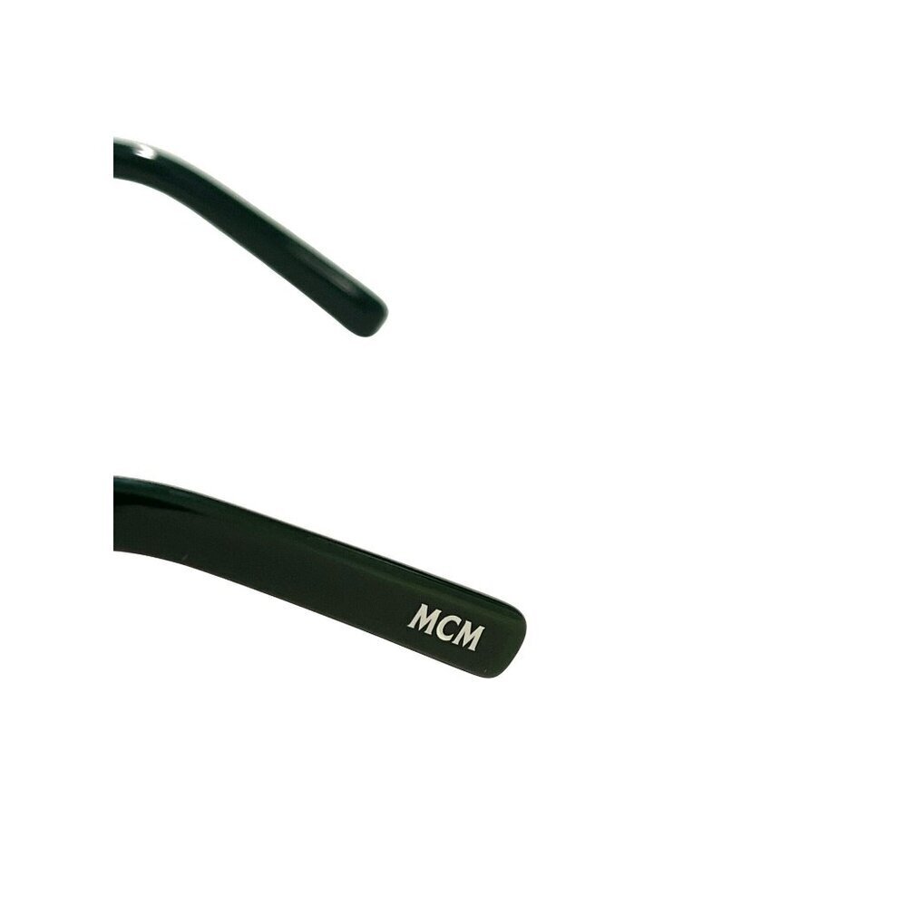 MCM Rectangular Green RX Eyeglasses With Tan Crossbody Pouch New - Picture 8 of 13